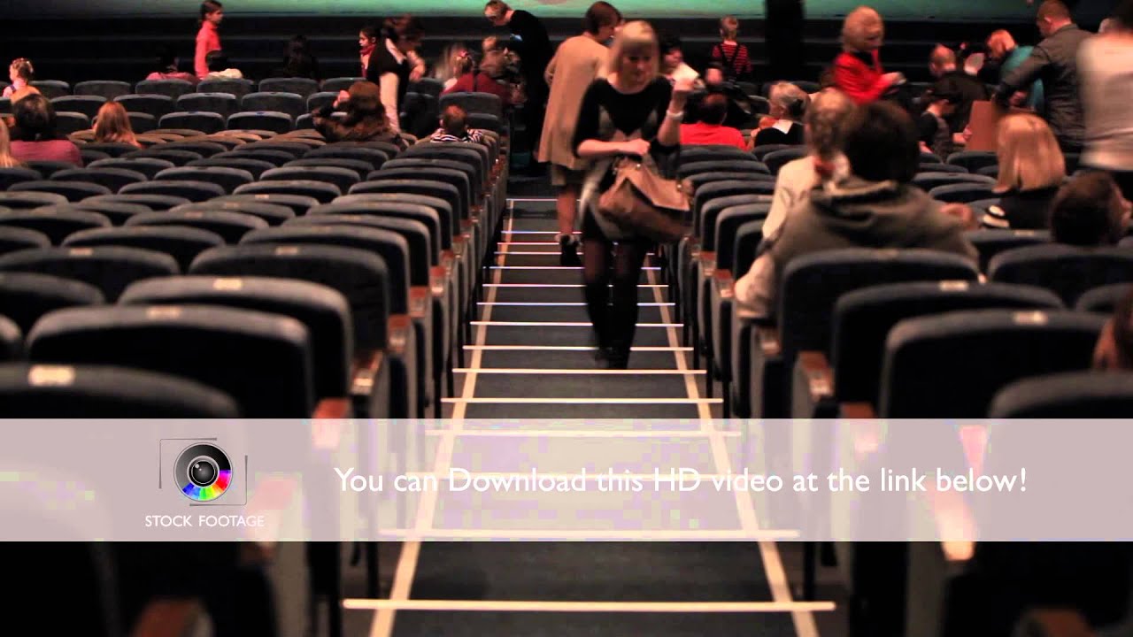 Audience fills the theatre Time lapse