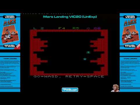 **NEW** to the #499Range:  Mars Landing - VIC20 UnExpanded - #Hewco