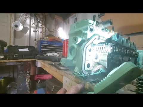 Land rover series 3 2 1/4 diesel build part 5. valves and cylinder head replaced