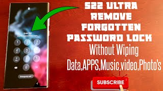 Samsung Galaxy S22 Ultra Remove Forgotten Pin/Password Lock|Face Unlock|Without Wiping Data,Apps,