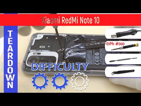 Xiaomi Redmi Note 10 M2101K7AG 📱 Teardown Take apart Tutorial