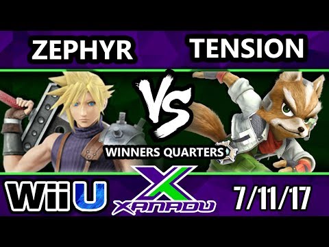 S@X 210 - Zephyr (Cloud) Vs. Tension (Fox) - SSB4 Winners Quarters - Smash 4 - Smash for Wii U.
