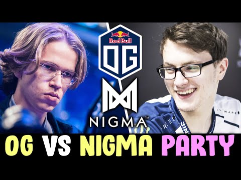 OG vs NIGMA — Topson + Midone vs Miracle + GH PARTY in MMR
