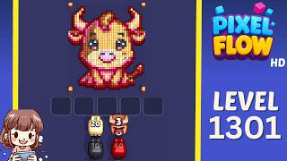 Pixel Flow Level 1301 Solution Walkthrough