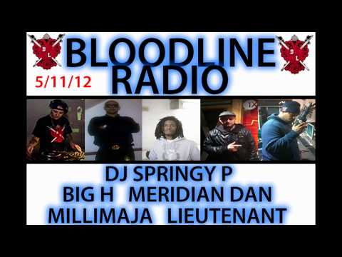 DJ SPRINGY P BIG H MERIDIAN DAN MILLIMAJA LIEUTENANT BLOODLINE RADIO 5.11.12 FULL SET