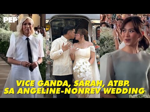 The celebrities at Angeline Quinto's wedding PEP Hot Story