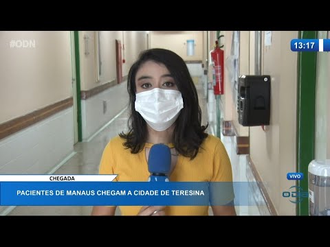 Pacientes de Manaus chegam í  cidade de Teresina 15 01 2021