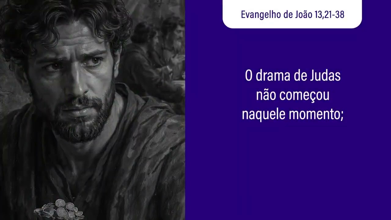 O drama de Judas não começou naquele momento; foi se formando pouco a pouco, quando...👇🏻#SemanaSanta