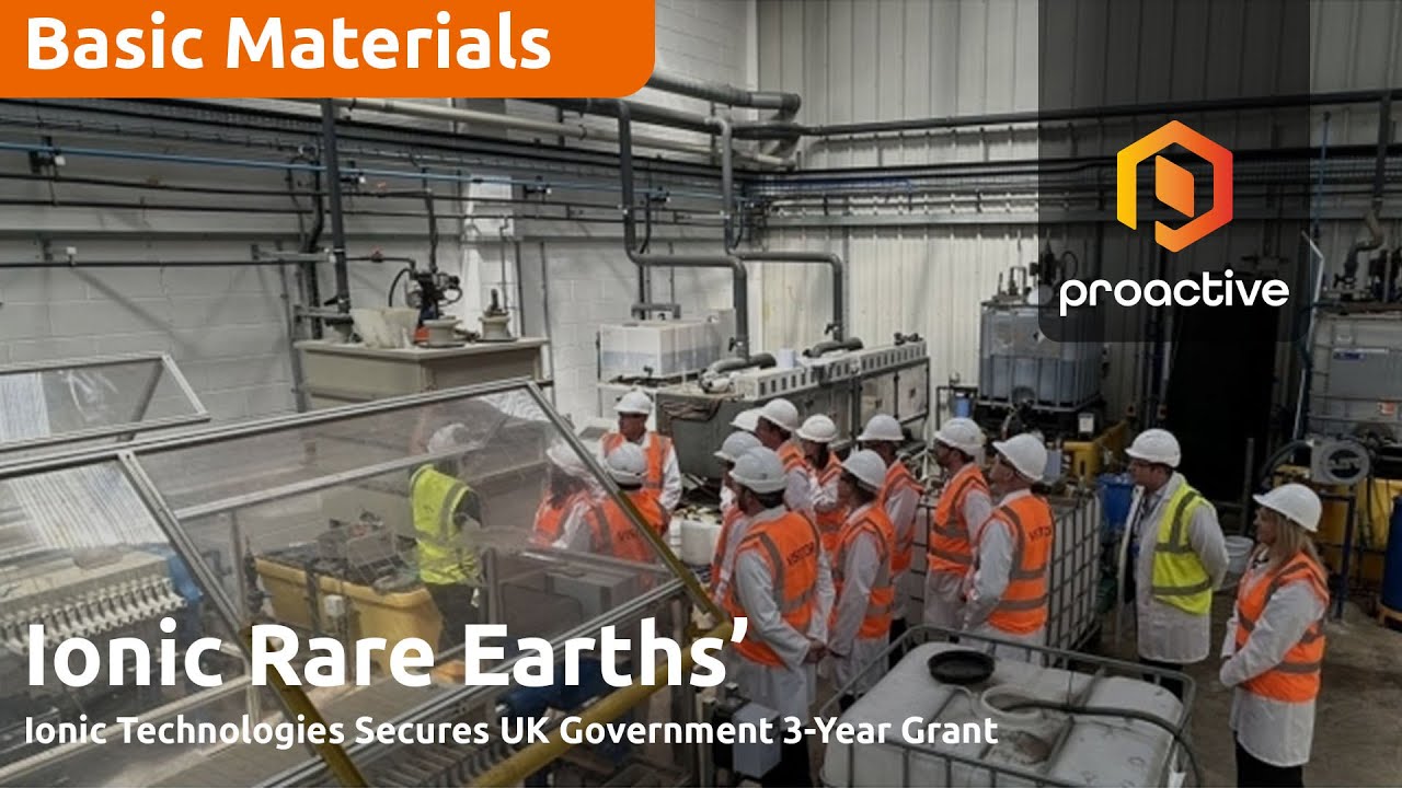 Ionic Rare Earths wins major UK government funding