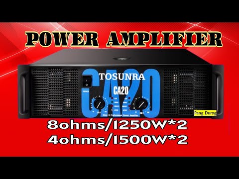 Ang Tindi TOSUNRA CA20 Power Amplifier Sound Test Review