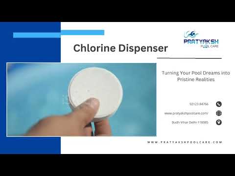 Swimming pool chemical dispenser, physical state: liquid