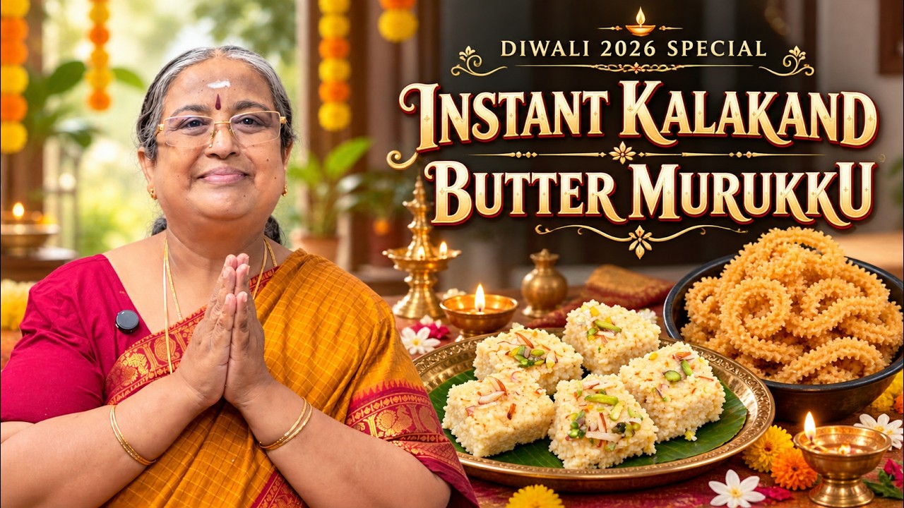 Diwali 2026 Special 🪔 Instant Kalakand & Butter Murukku |