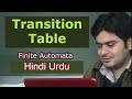 Transition Table In FSA Finite Automata DFA 2020