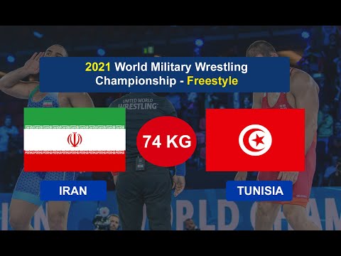 IRAN (Fariborz BABAEI) vs TUNISIA (K. Ben Tili)- World Military Wrestling Championship 2021 - 74 kg
