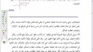 صورة المنهاج الواضح (10) تكملة إخراج الكلام على غير مقتضى الظاهر