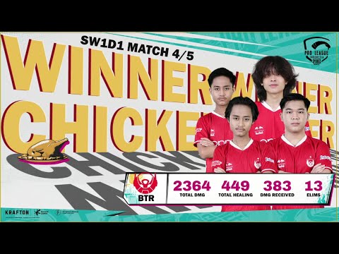 [SW1D1] MATCH 4 - SANHOK | PMPL ID SEASON 4 WWCD BTR RA 13 KILLS !!