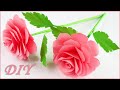DIY Paper Rose Making Paper Flowers