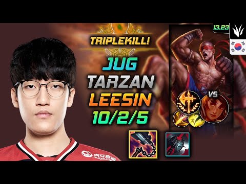 Lee Sin Jungle Build Tarzan Goredrinker Conqueror - LOL KR Challenger Patch 13.23