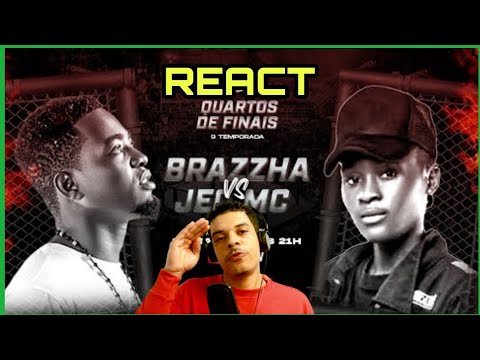 Brasileiro Reage a #rrpl  Apresenta Brazzha VS JEO MC (Quartos de finais) #T9 Ep 25