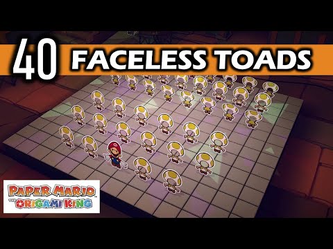 Temple of Shrooms: Get 40 Faceless Toads Locations | Paper Mario The Origami King Walkthrough