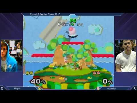 Shine 2018 SSBM - MOJOE (Fox) vs. dudutsai (Jigglypuff) - Melee R2 Pools