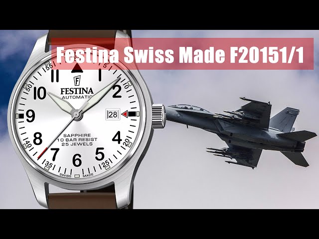 Vídeo relacionado con Festina Swiss Made Reloj Mujer Analógico de Acero Inoxidable 316l Plateado