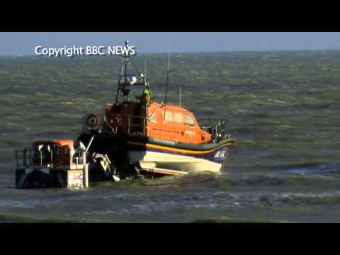 Dungeness Lifeboat Launch, BBC News