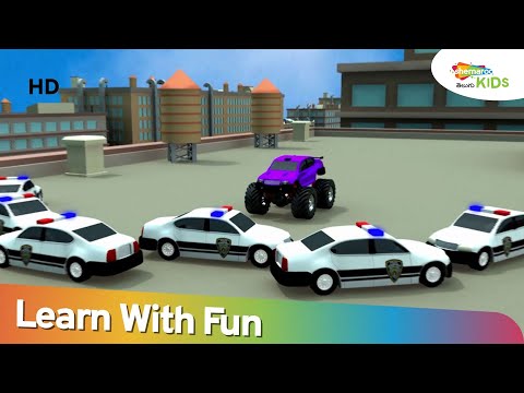 Kids 3d car police car chase - 3d police car chase for kids
