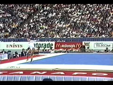 11th Team FRA Chloe Maigre FX - 1991 World Gymnastics Championships 9.512