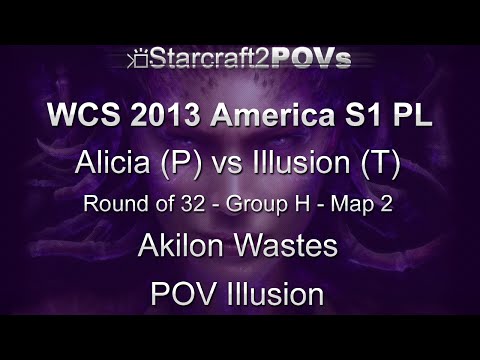 SC2 HotS - WCS 2013 AM S1 PL - Alicia vs Illusion - Ro32 Group H - Map 2 - Akilon Wastes - Illusion