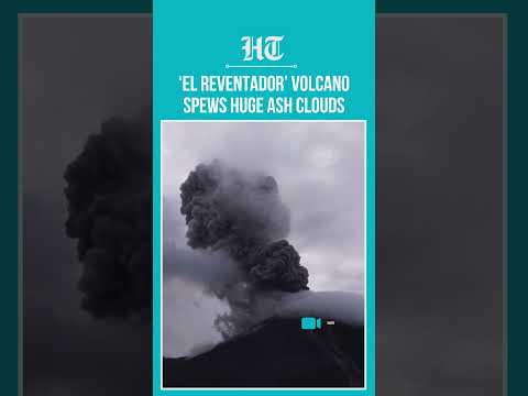 Ecuador's Volcano Spews Huge Ash Clouds As It Puts Napo On Orange Alert | El Reventador | #shorts