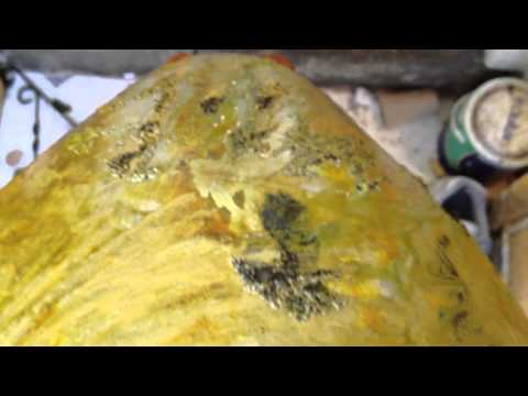 nitromors paint stripper  stripping paint from a Suzuki bandit Tank Part 1