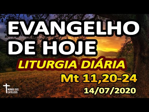 EVANGELHO DE HOJE: Homilia Diária e Reflexão da LITURGIA DIARIA (14/07)