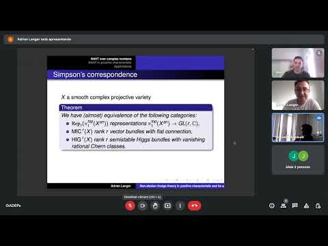 Adrian Langer--Non abelian Hodge theory in positive characteristic and its applications