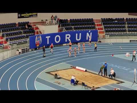 Małgorzata Domagała, 60m eliminacje, Ogólnopolskie halowe zawody lekkoatletyczne, 19.02.2022, Toruń