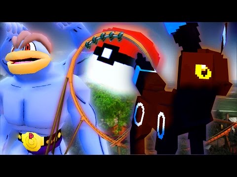 Minecraft Pixelmon MEGA LUCKY BLOCK WORLD - ROLLER COASTER BATTLE! (Minecraft Pokemon Mod)
