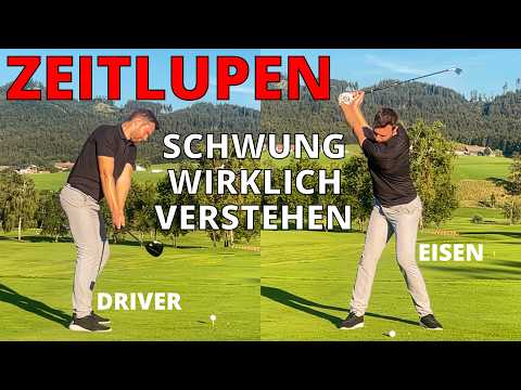 Der Golfschwung in Zeitlupe (Eisen und Driver)