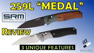 SRM #knifereview Model 259L Medal - THREE VERY UNIQUE FEATURES