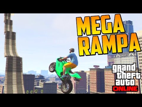 MEGA RAMPA + FINAL ÉPICO!! - Gameplay GTA 5 Online Funny Moments