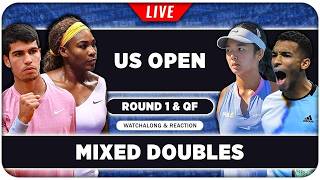 WILLIAMS / ALCARAZ vs BENCIC / COBOLLI • US Open 2026 Mixed Doubles • LIVE Tennis Watchalong