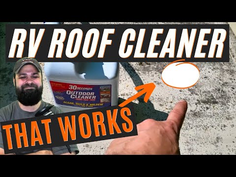RV Rubber Roof Cleaner that cleans with ease - 30 Seconds Outdoor Cleaner
