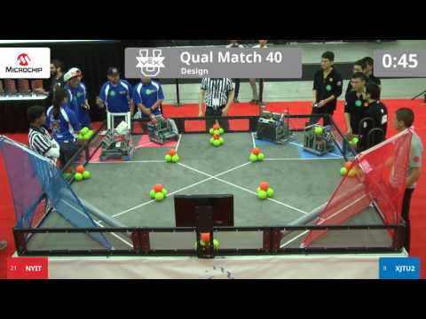 VEX Worlds 2016 - VEX U - Design - Qual 40 (NYIT) 84 vs 224 (XJTU2)