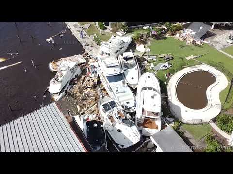 Hurricane Ian Aftermath from Florida To South Carolina - Stock Video
