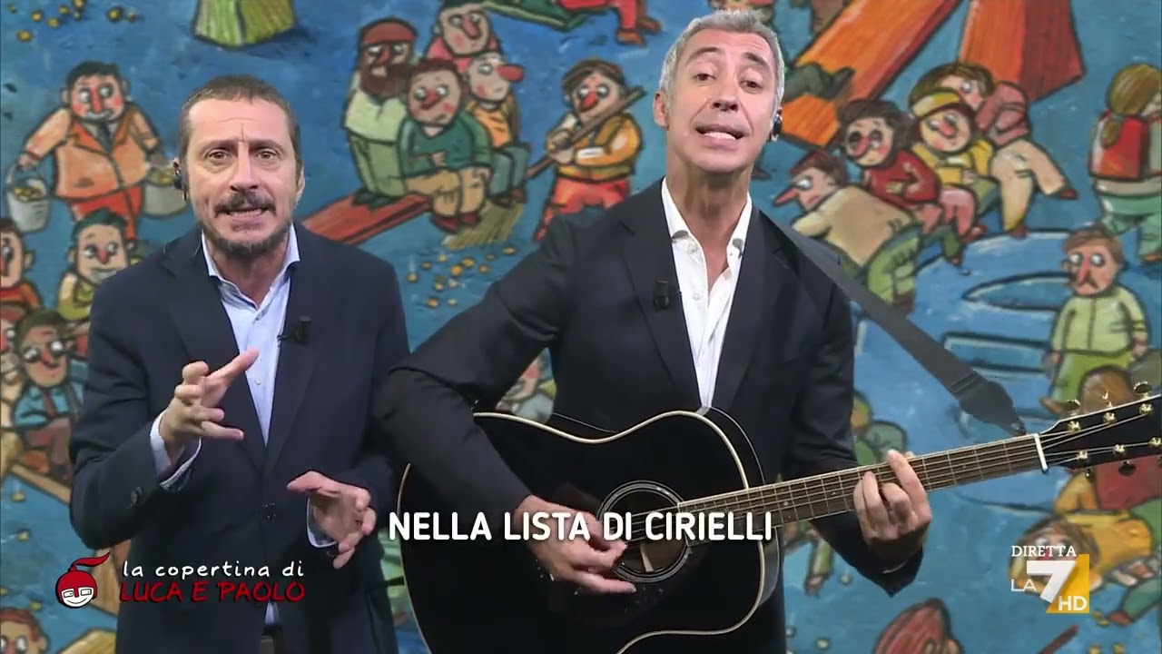 La canzone di Luca e Paolo: "Sangiuliano, l'ex ministro che finì sulla lettiga solo per la f..."
