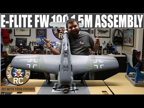 E-flite Focke-Wulf Fw 190A 1.5m BNF Assembly And First Impressions. The Best Foam Plane Of 2021?