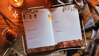 prepariamo insieme una SETTIMANA AUTUNNALE sul BULLET JOURNAL 🍁✨