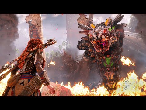 Horizon Forbidden West - Slitherfang Giant Snake Boss Fight (4K)