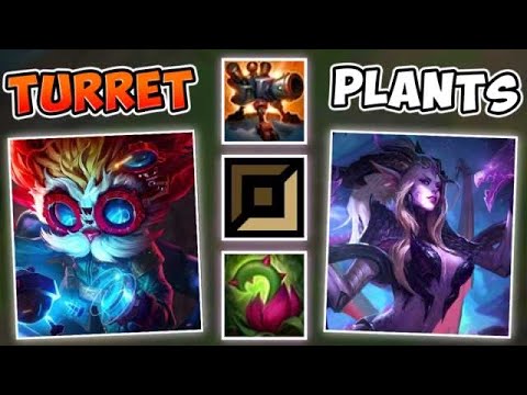 HEIMERDINGER ZYRA BOT LANE IS IMPOSSIBLE TO LANE AGAINST (CRAZY HARRASS) - League of Legends