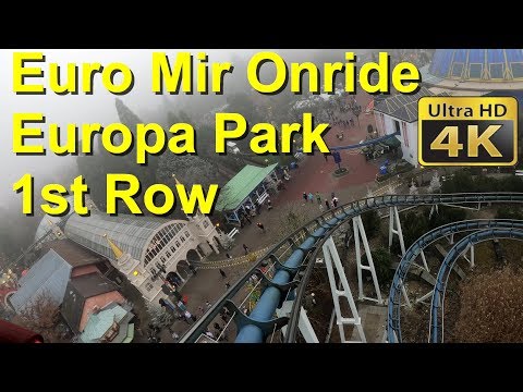 Europa Park EuroMir Onride 2020 (4K POV) Europapark Euro Mir front seat POV - Multi View Onride