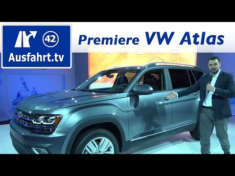 World premiere of the Volkswagen VW Atlas USA